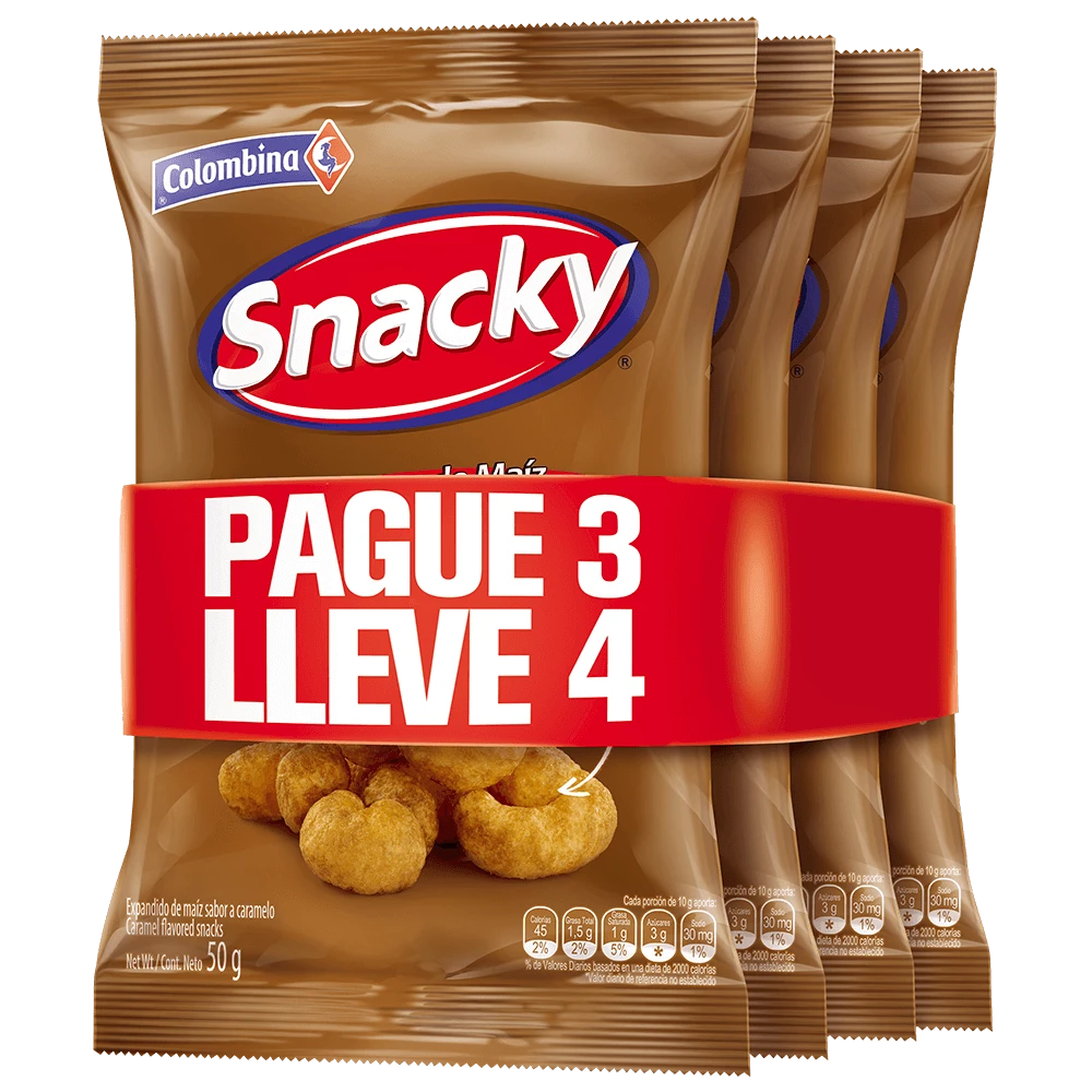 SNACKY PAGUE 3 LLEVE 4 X 3 LT