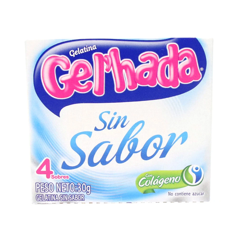 GELATINA GELHADA SIN SABOR 30 G X 30 GR
