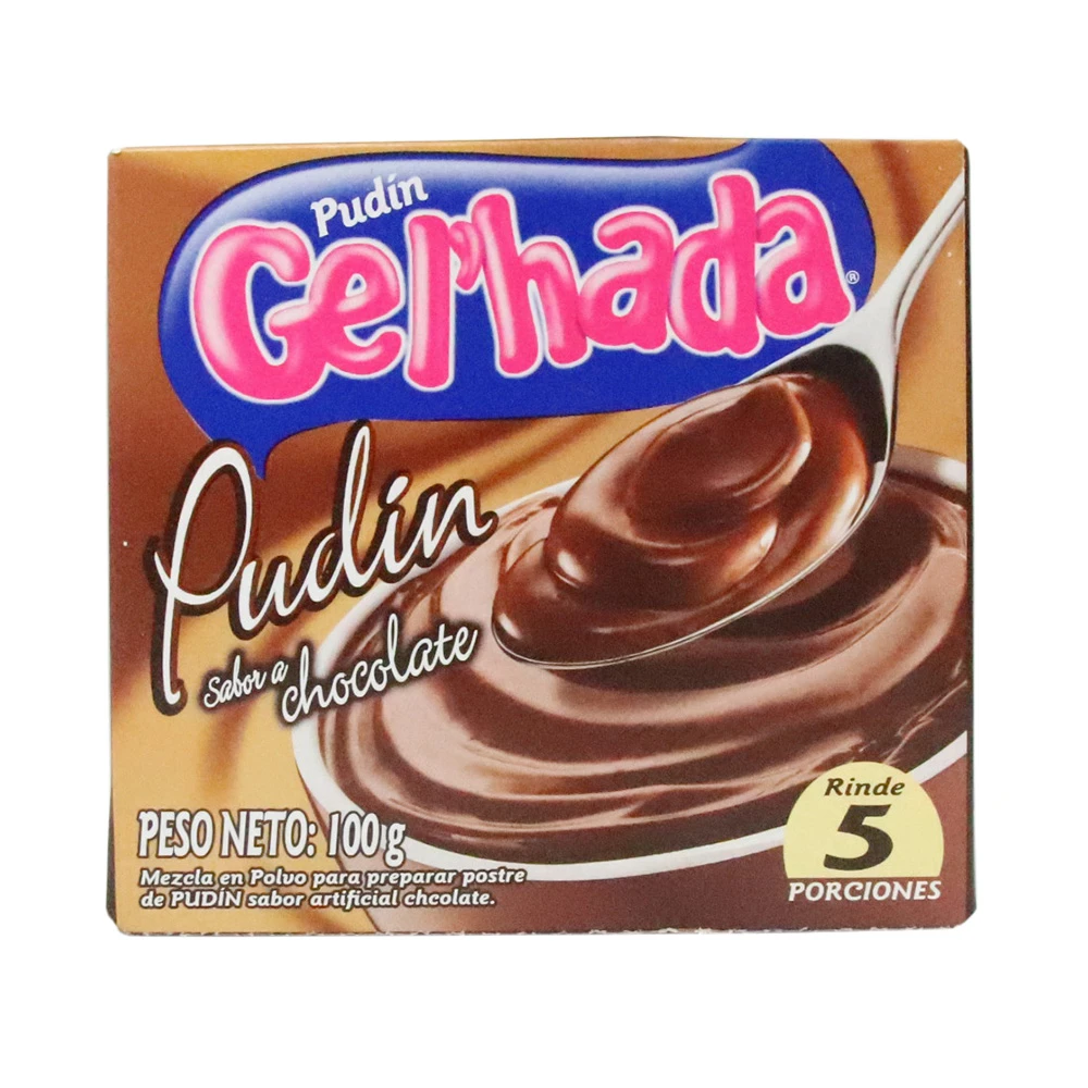 PUDIN GELHADA CHOCOLATE 100 G X 100 GR