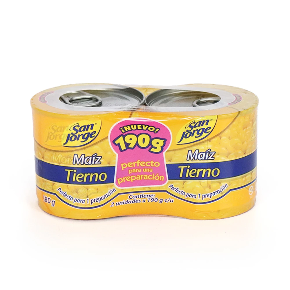 MAIZ TIERNO SAN JORGE X 190 GR X 2 UNDS