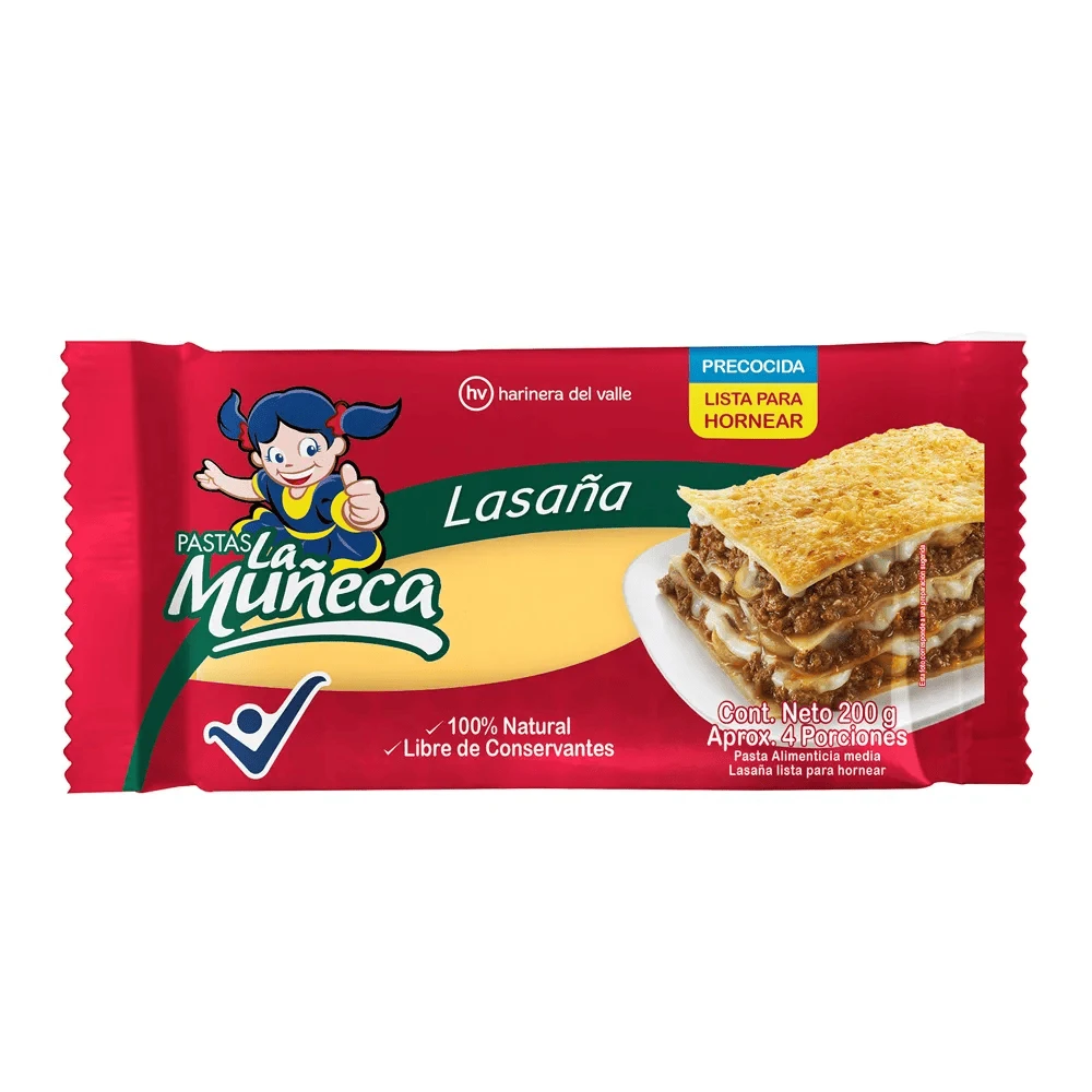 PASTAS LA MUÑECA PARA LASAÑA 200