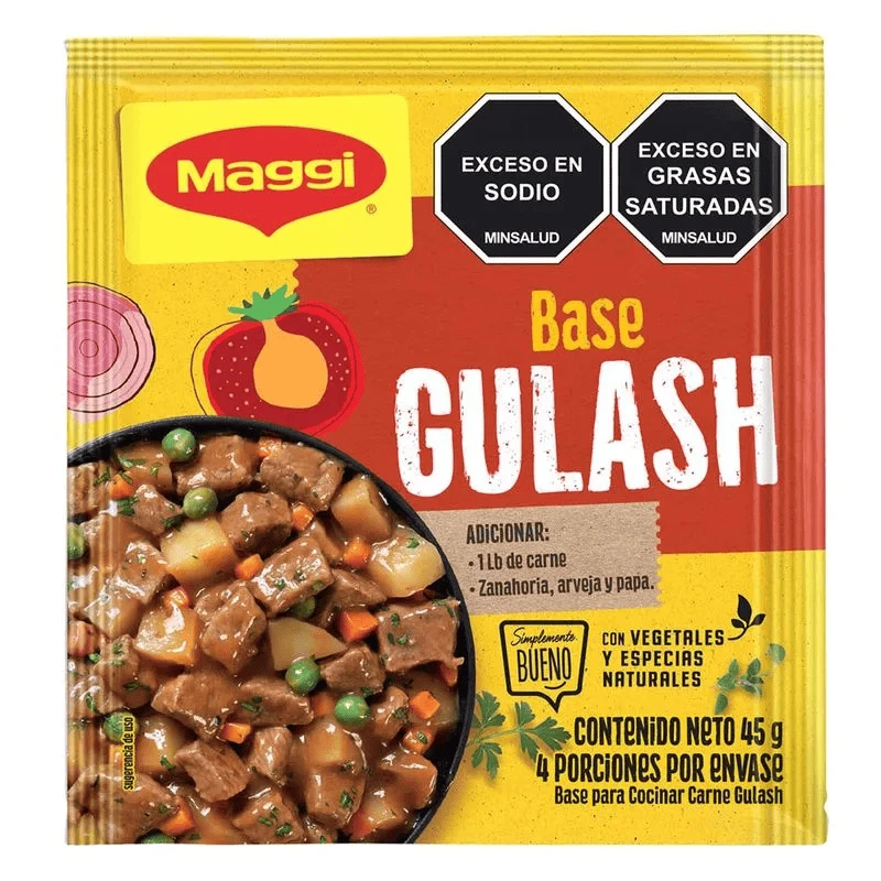 BASE MAGGI PARA CARNE GULASH X 45 GR
