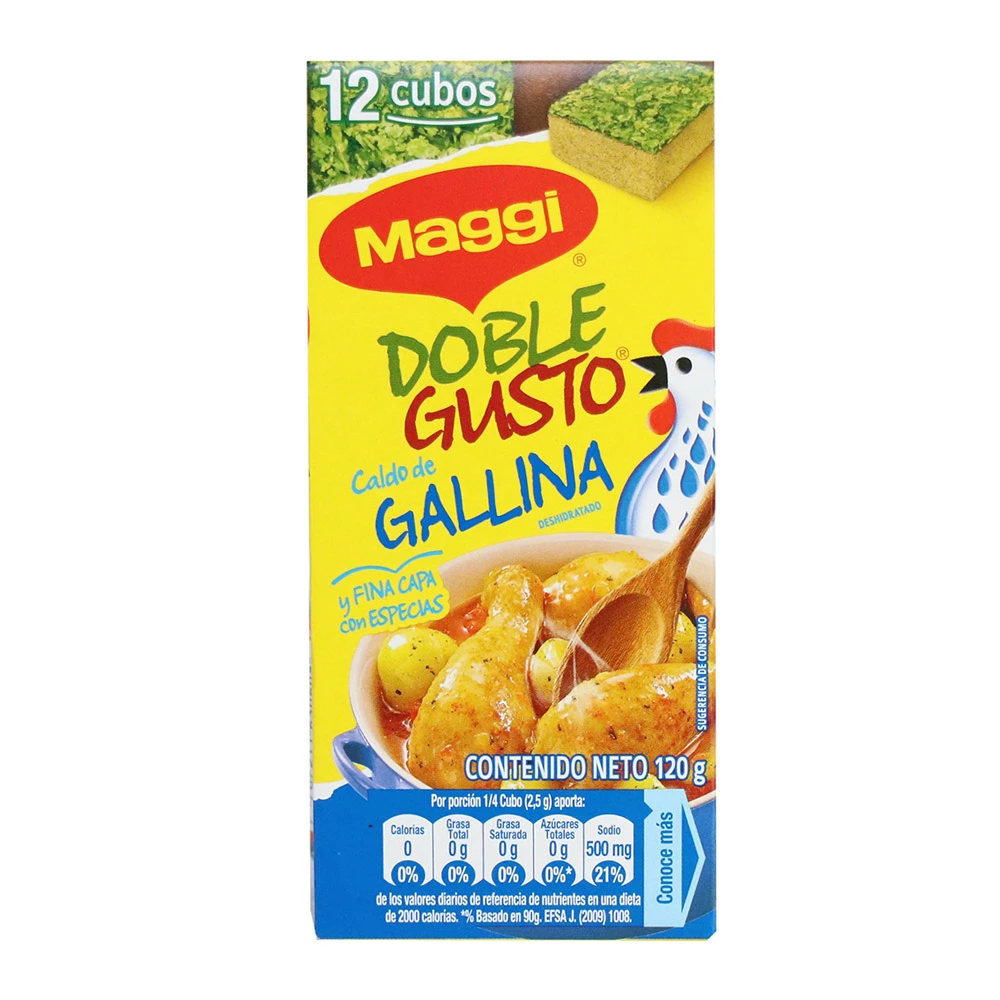 CALDO MAGGI DOBLE GUSTO GALLINA 12