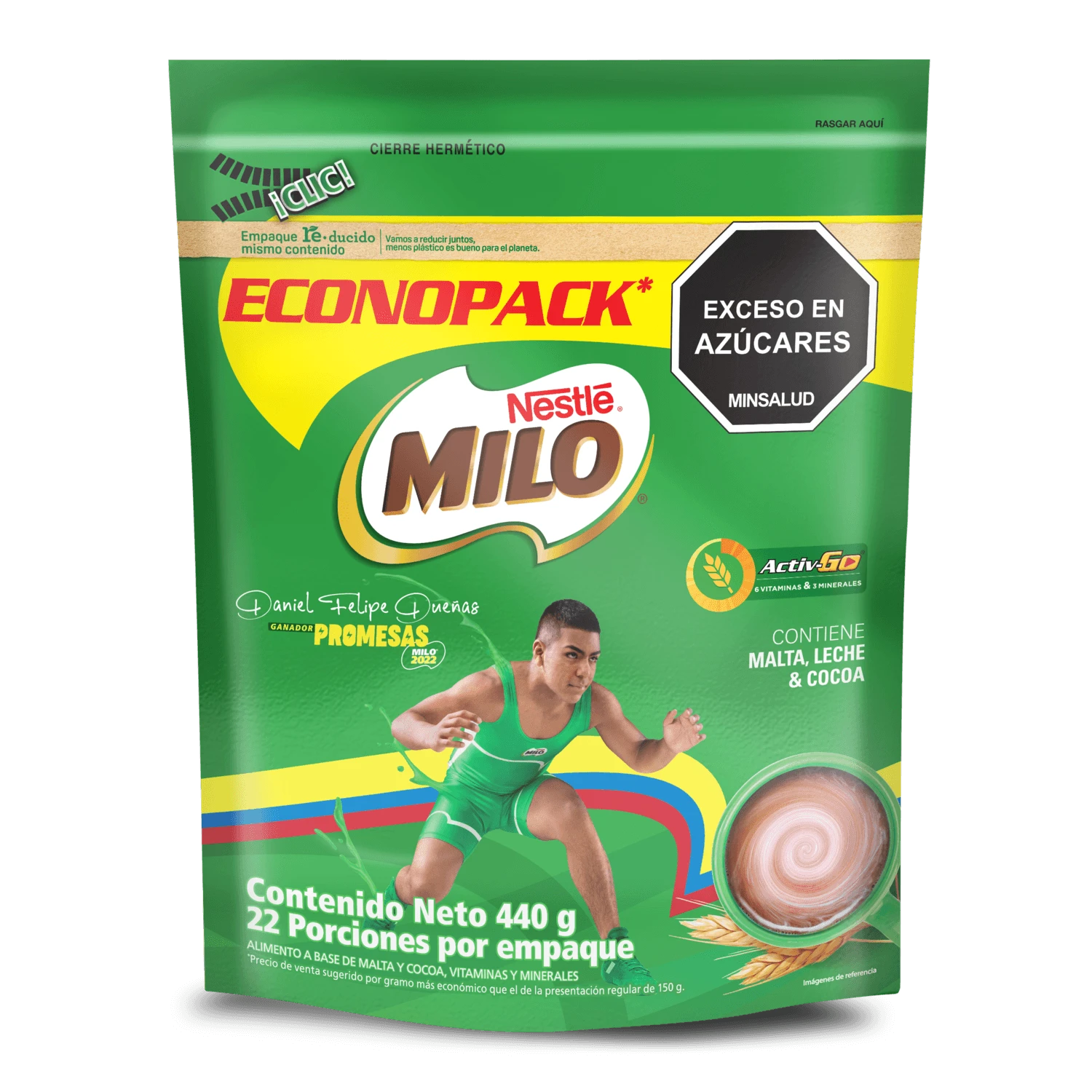 MILO BOLSA X 440 GR