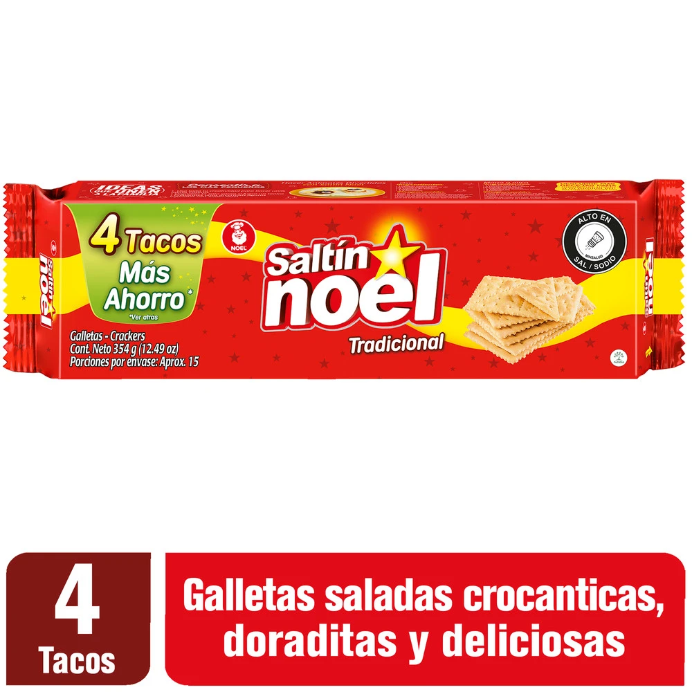 GALLETA SALTIN 4 TACOS X 354 GR
