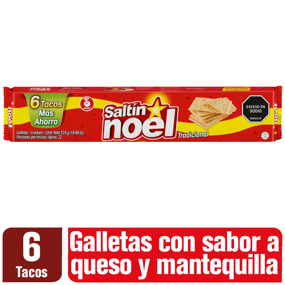 GALLETA SALTIN 6 TACOS X 524 GR