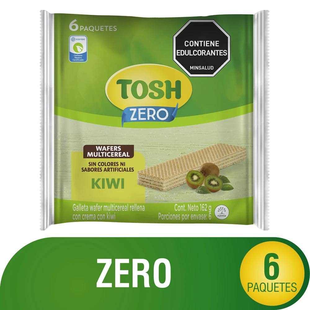 GALLETAS TOSH WAFER KIWI X 162 GR