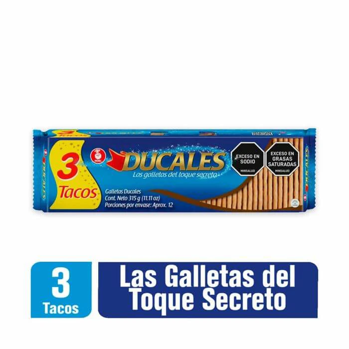 GALLETA DUCALES 3 TACOS X 315 GR