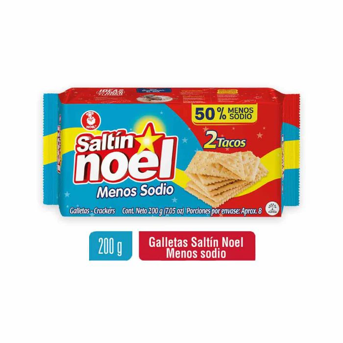 GALLETA SALTIN NOEL MENOS SODIO 200 G X 2 TACOS