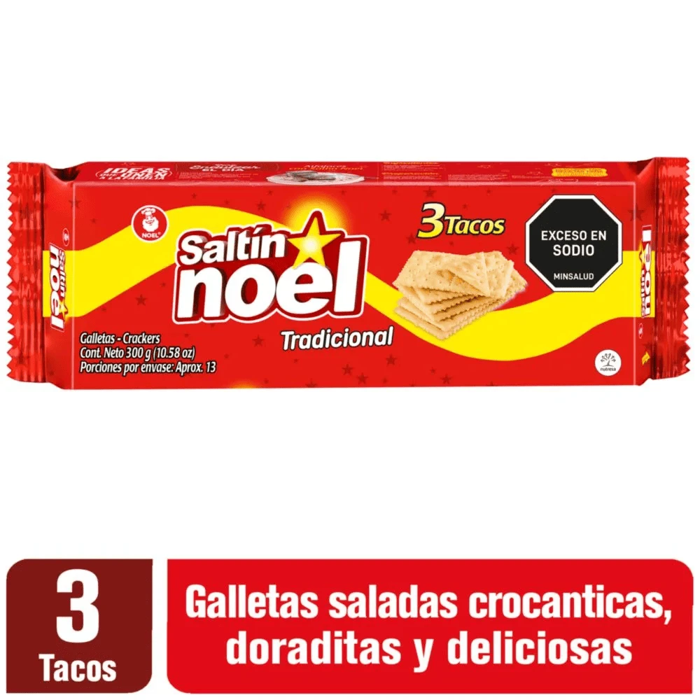 GALLETA SALTIN TRADICIONAL 3 TACOS