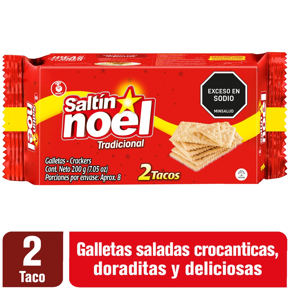 GALLETA SALTIN NOEL 2 TAC. 200 G X 200 GR