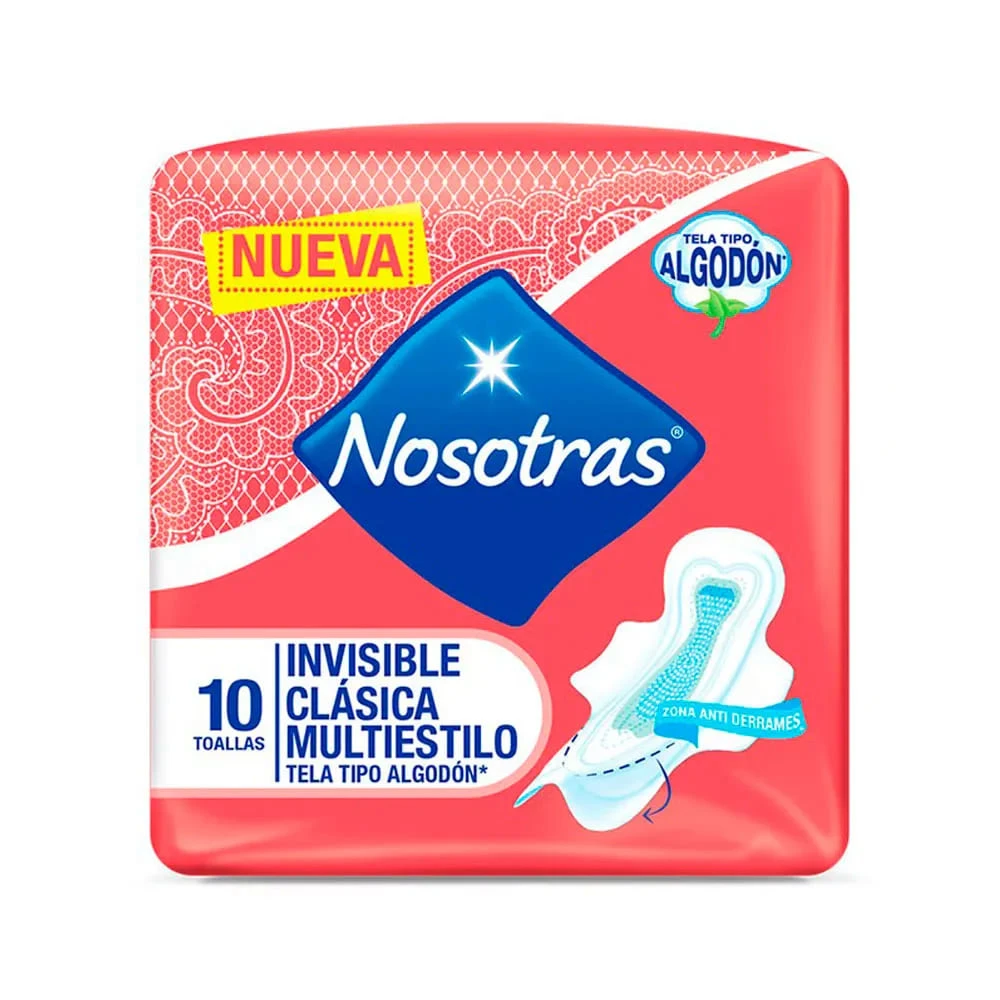 TOALLA NOSOTRAS CLAS MULTIEST 10UN X 10 UNDS