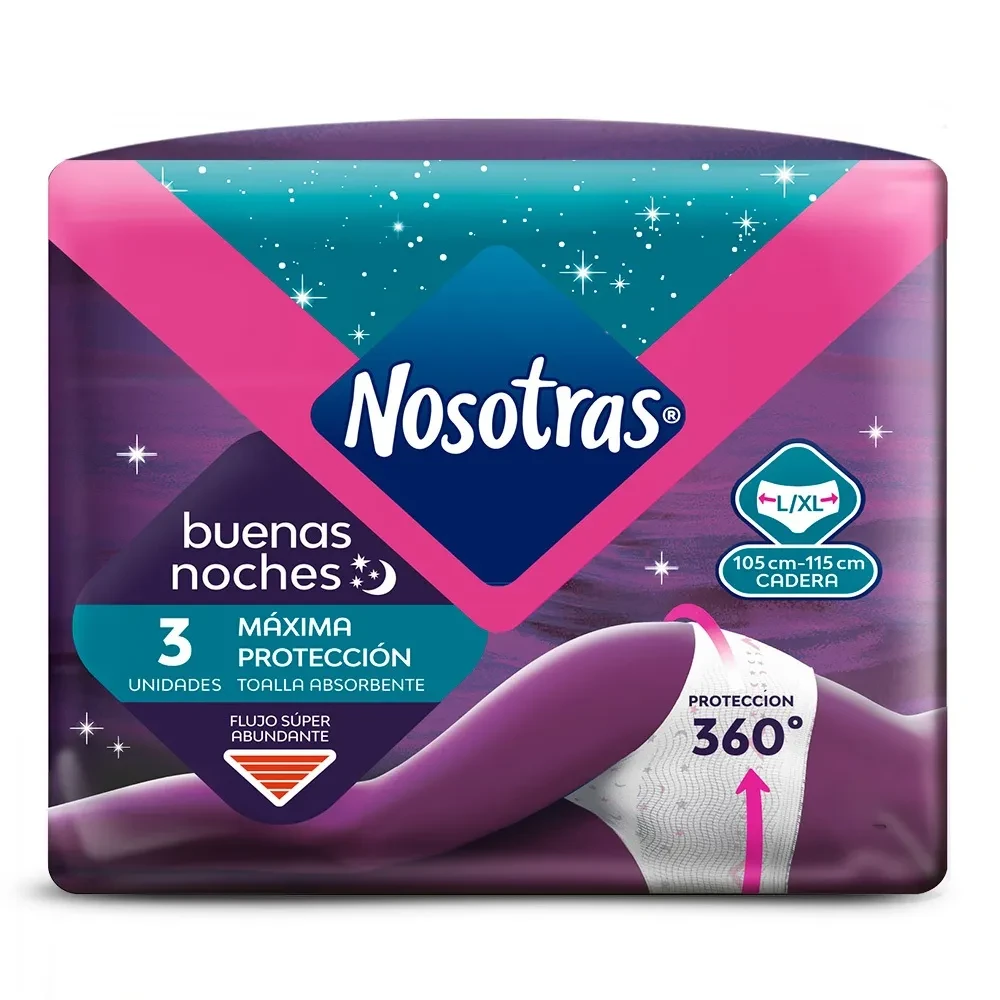 TOALLA. NOSO. PANTY BUENAS NOCHE 3 TALLA L