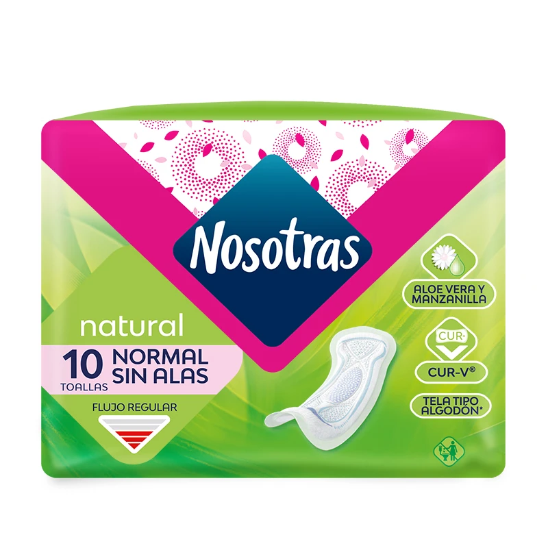 TOALLA NOSOTRAS NORMAL SIN ALAS 10UN X 10 UNDS