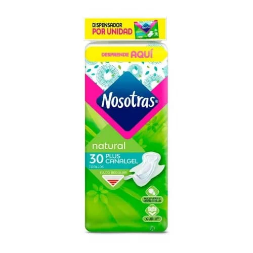 TOALLA NOSOTRAS PLUS CANAL GEL 30UN X 30 UNDS
