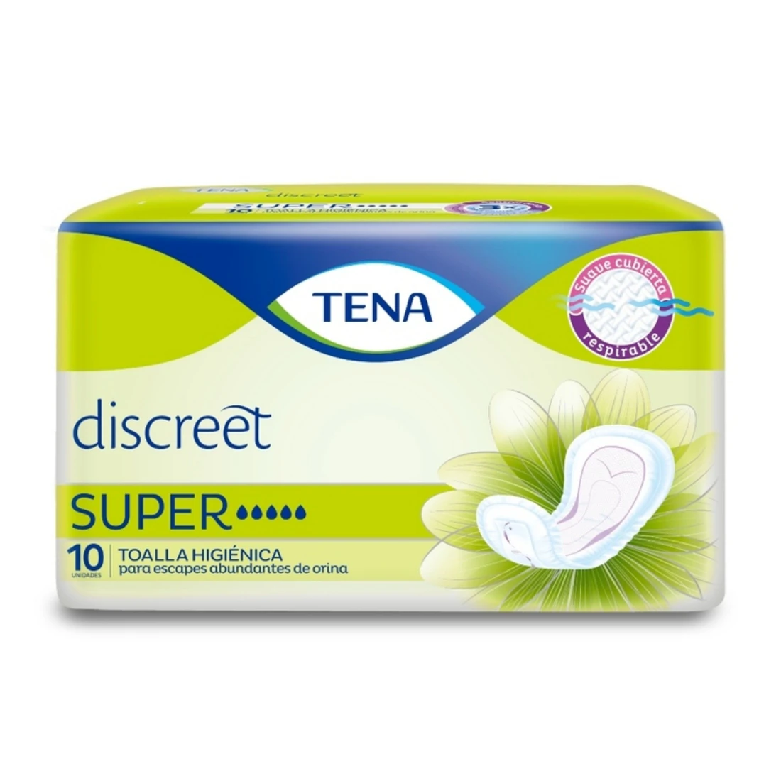 TOALLA TENA MUJER SUPER 10UN X 10 UNDS