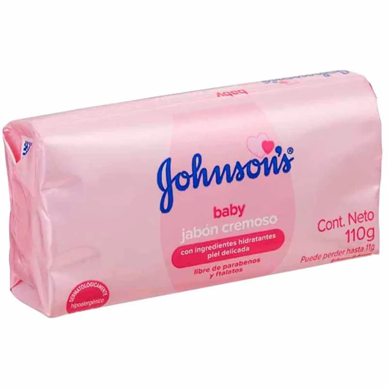 JABON BAÑO JOHNSON & JOHNSON BABY CREM ROSA X 110 GR