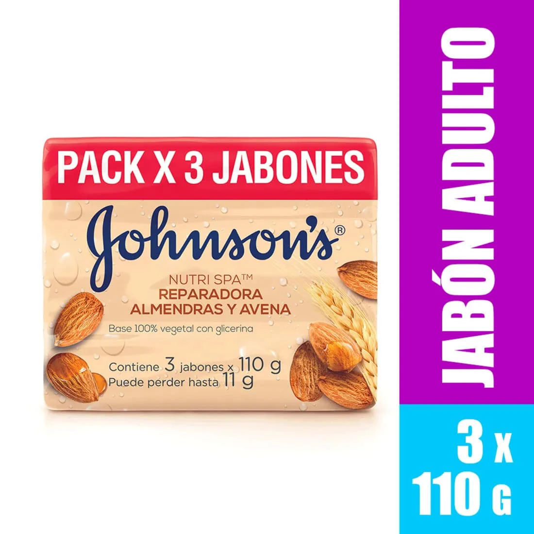 JABON BAÑO JOHNSON & JOHNSON BABY AVE 3 X 110 GR