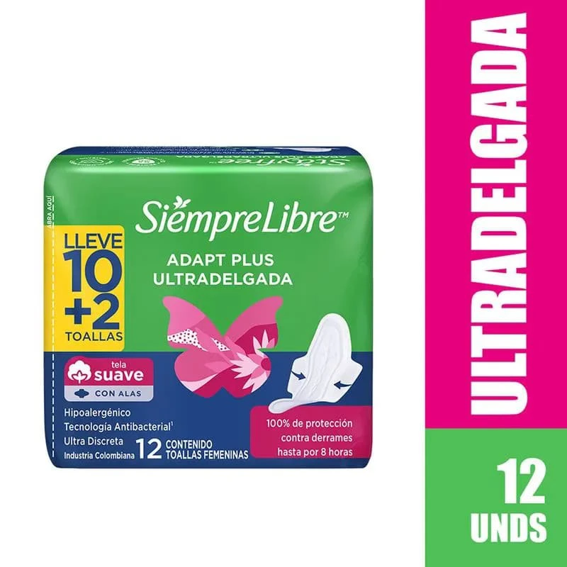TOALLA STAYFREE ADAP PLUS ULTRAD 10+2U X 2 UNDS