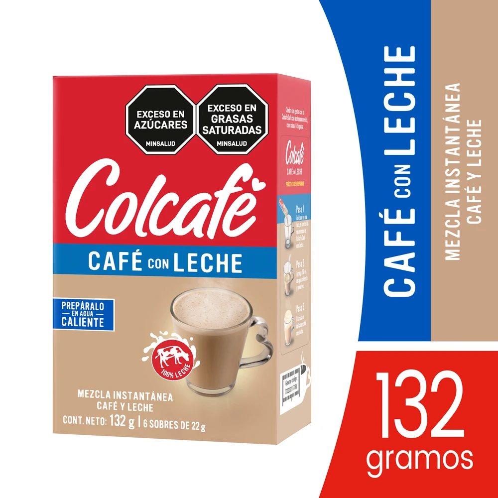 COLCAFE CAPUC CAFE CON LECHE X 22 GR