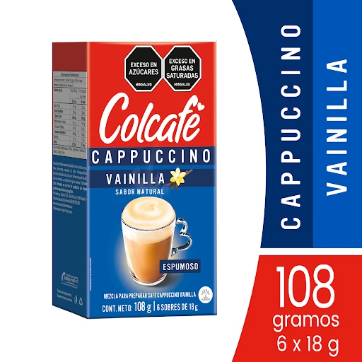 COLCAFE CAPUCHINO VAINILLA X 18 GR X 6 UNDS
