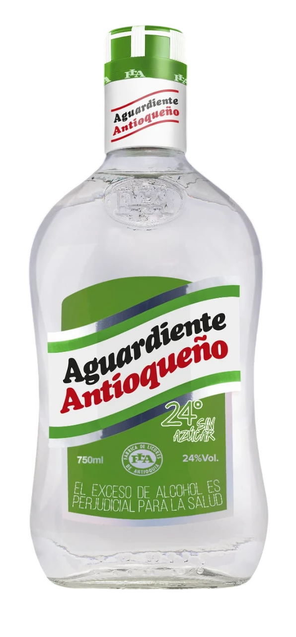 AGUARDIENTE SIN AZUCAR BOTELLA X 750 ML