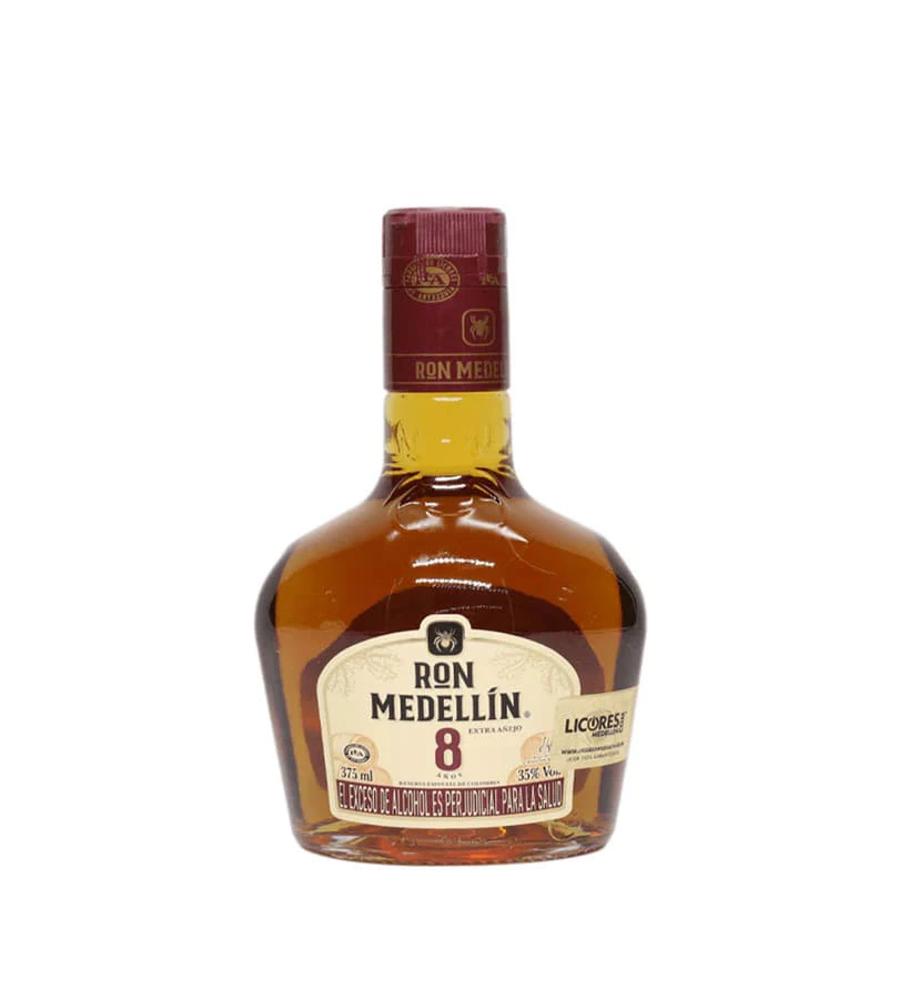 RON MEDELLIN 8 AÑOS MEDIA X 375 ML