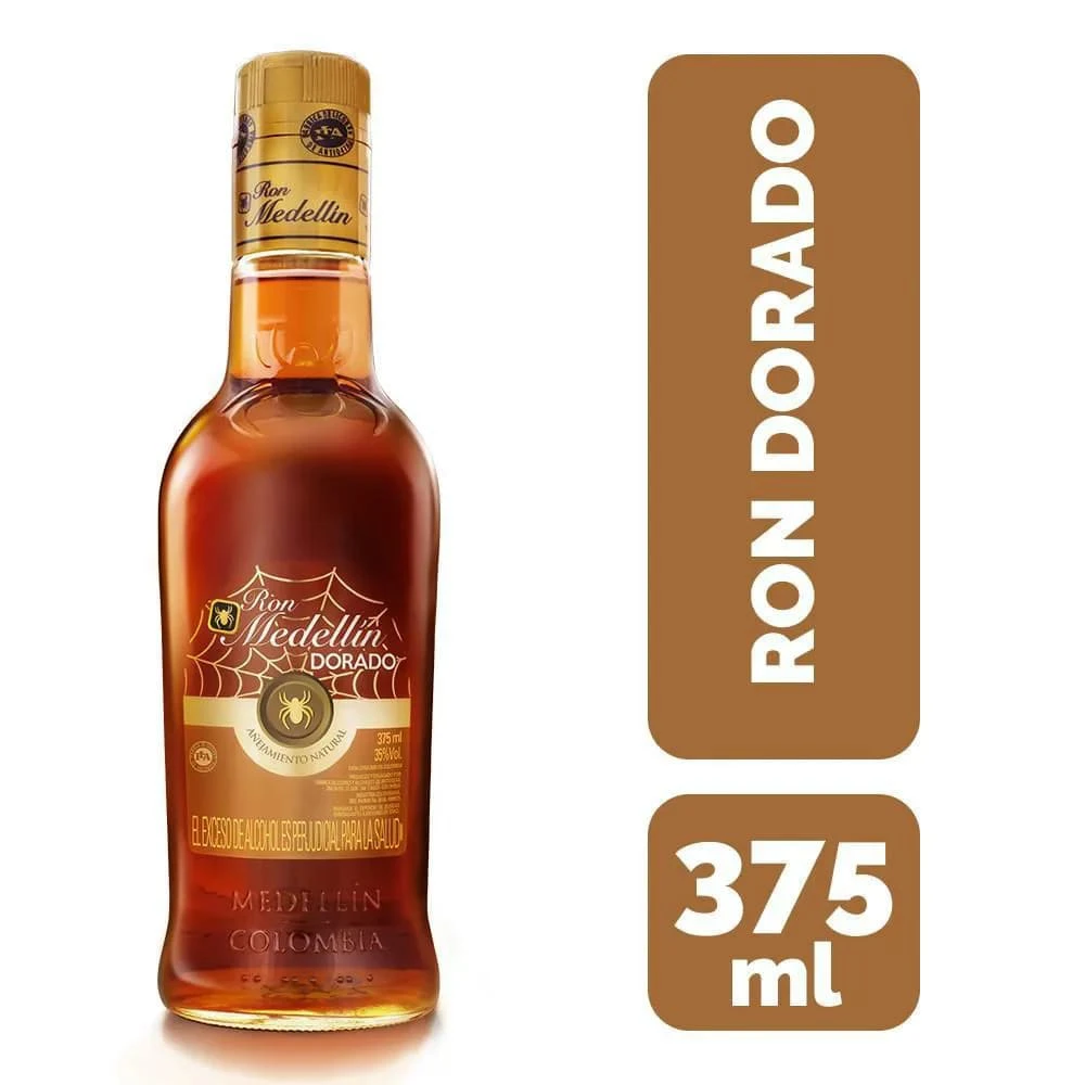 RON MEDELLIN DORADO MEDIA X 375 ML