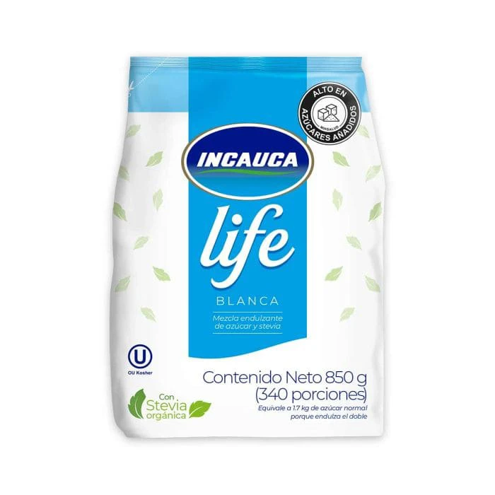 AZUCARINCAUCA LIGHT BCA BOLSA X 850 GR