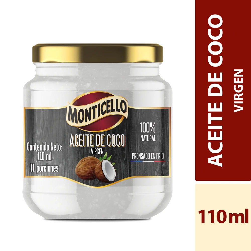 ACEITE DE COCO MONTICELLO X 110 ML