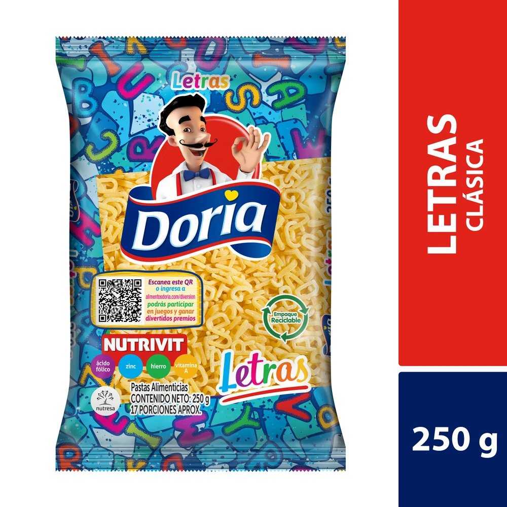 PASTAS DORIA LETRAS 250