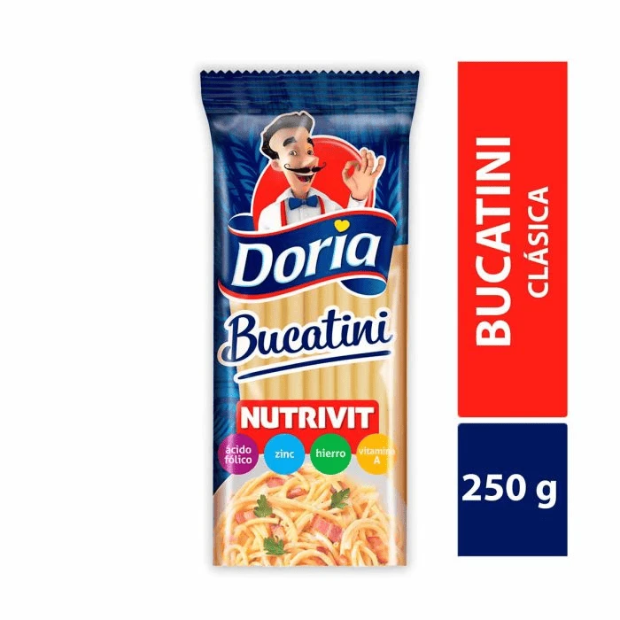 PASTAS DORIA BUCATINNI X 250 GR