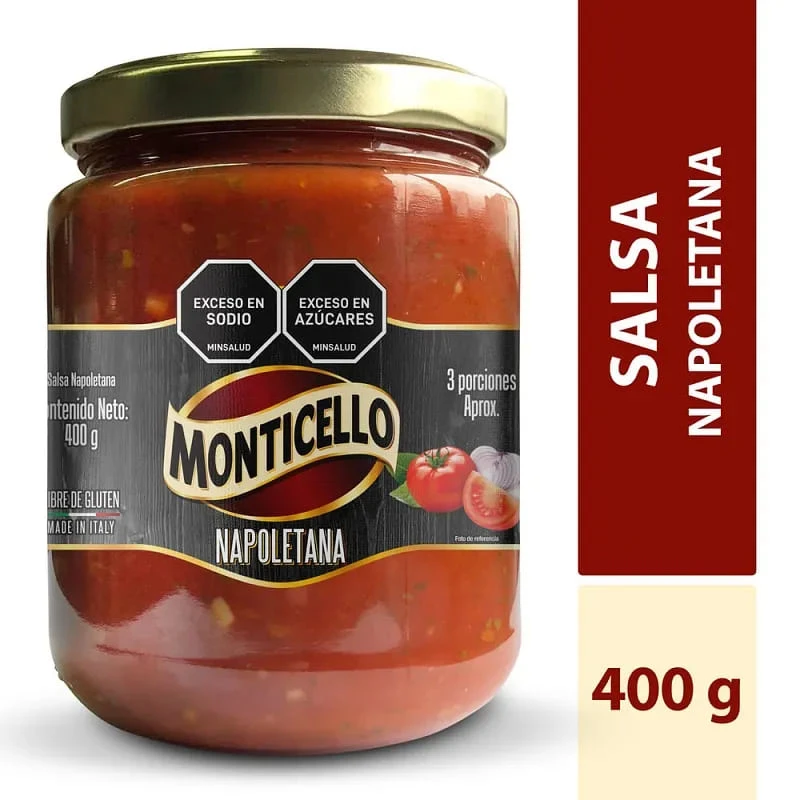 SALSA MONTICELLO NAPOLETANA X 400 GR
