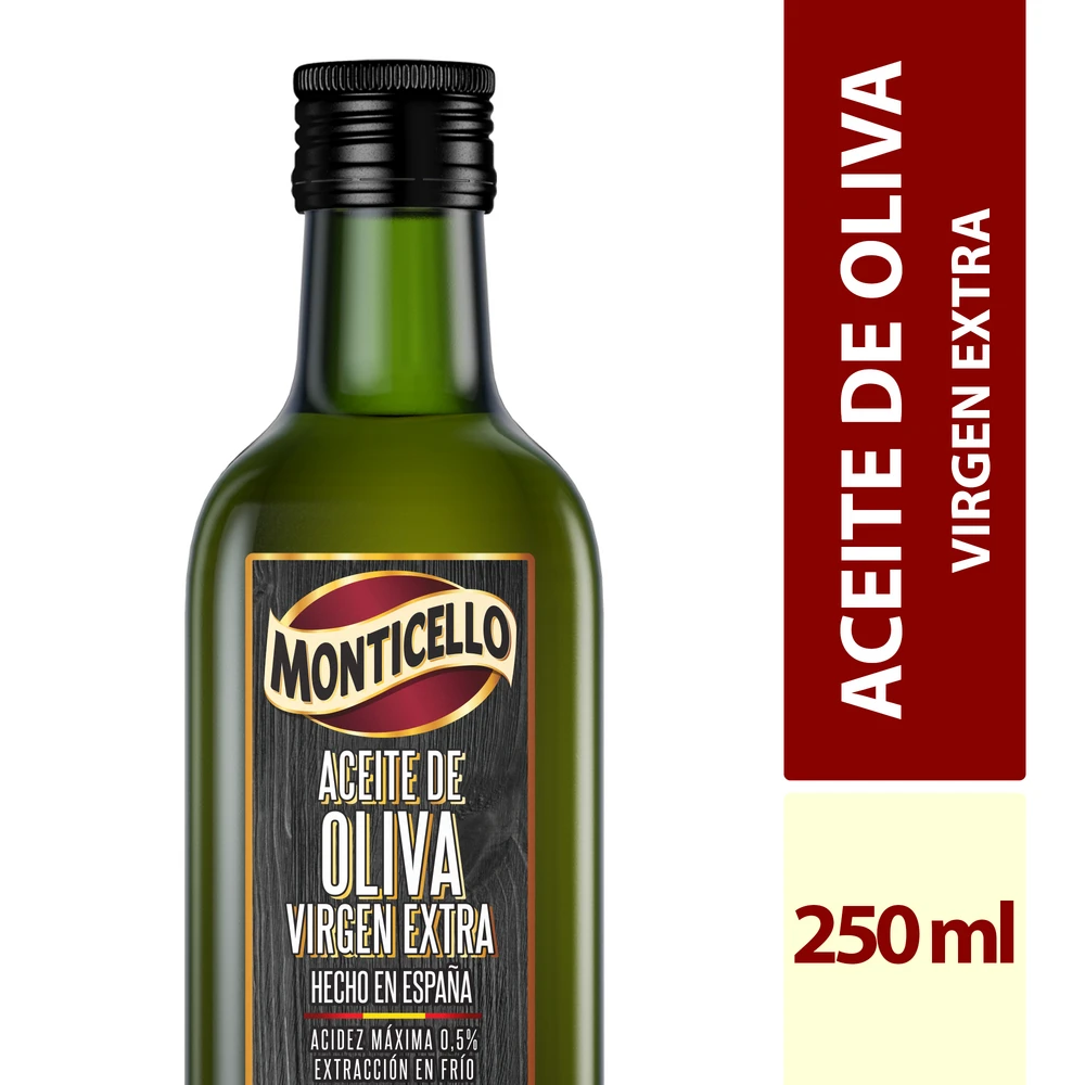 ACEITE OLIVA EXTRA VIRGEN MONTICELLO X 250 ML