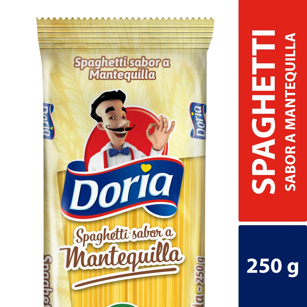 PASTAS DORIA SPAGUETTI MANTEQUILLA X 250 GR