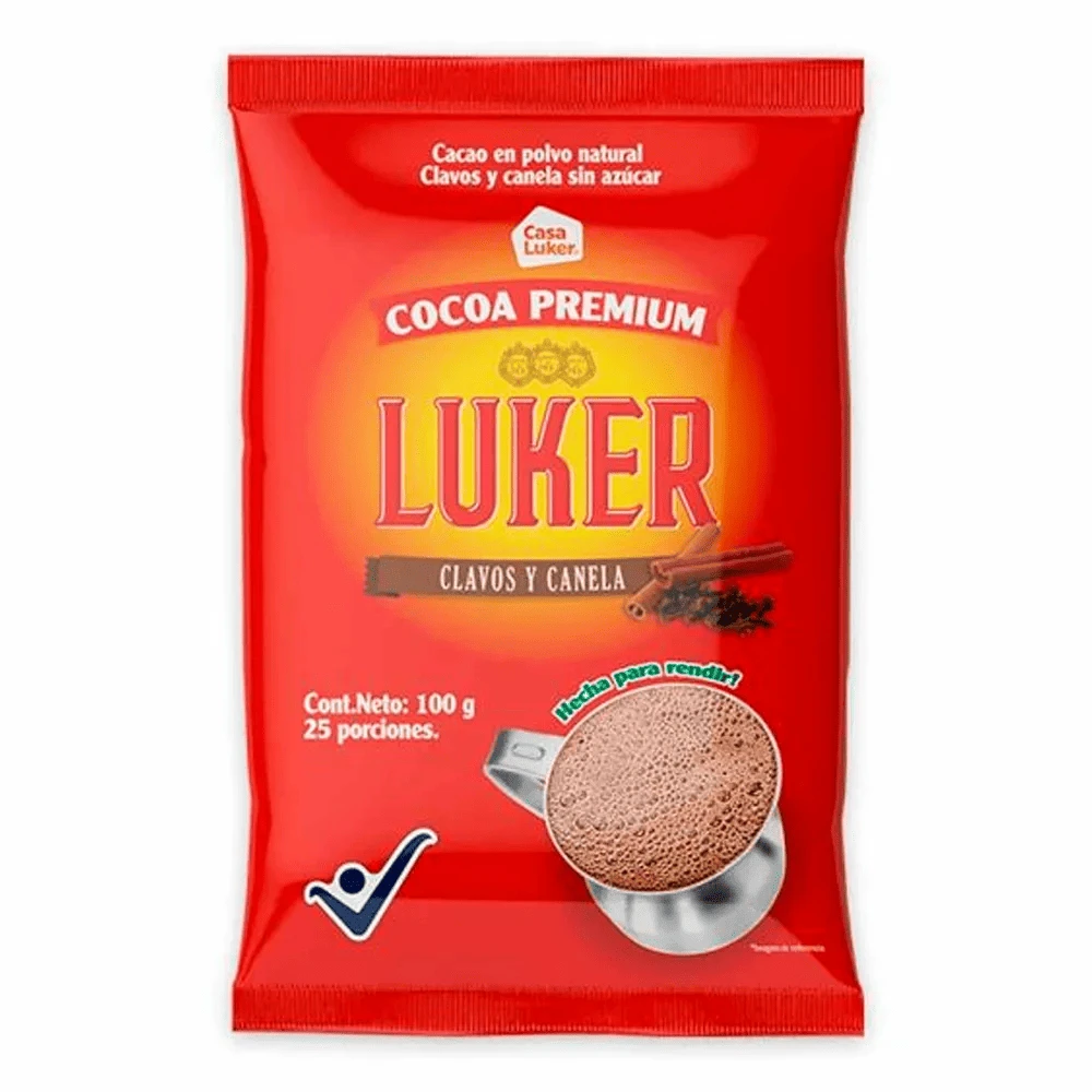 CHOC LUKER COCOA CLA/CAN X 100 GR