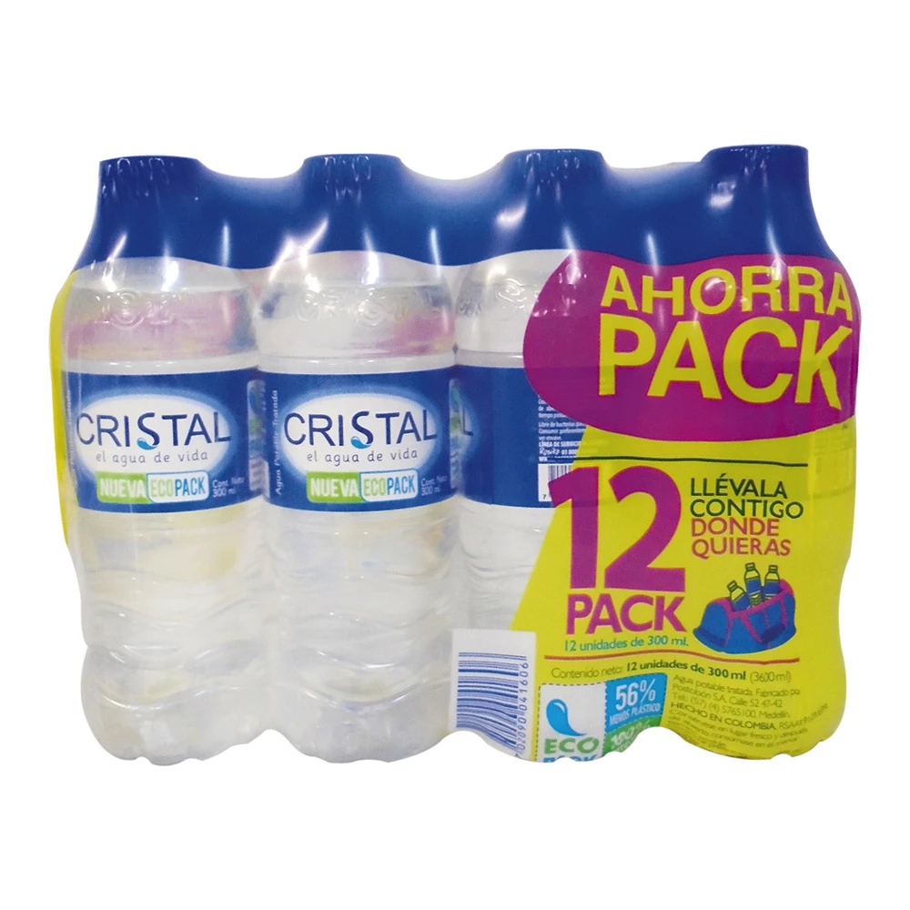 AGUA CRISTAL 12 UND X 300 ML
