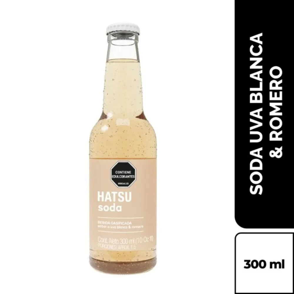 HATSU SODA UVAB7ROM BOTELLA 300