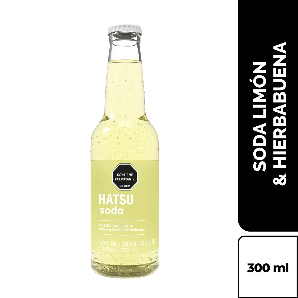 HATSU SODA HIERBAB BOTELLA X 300 ML