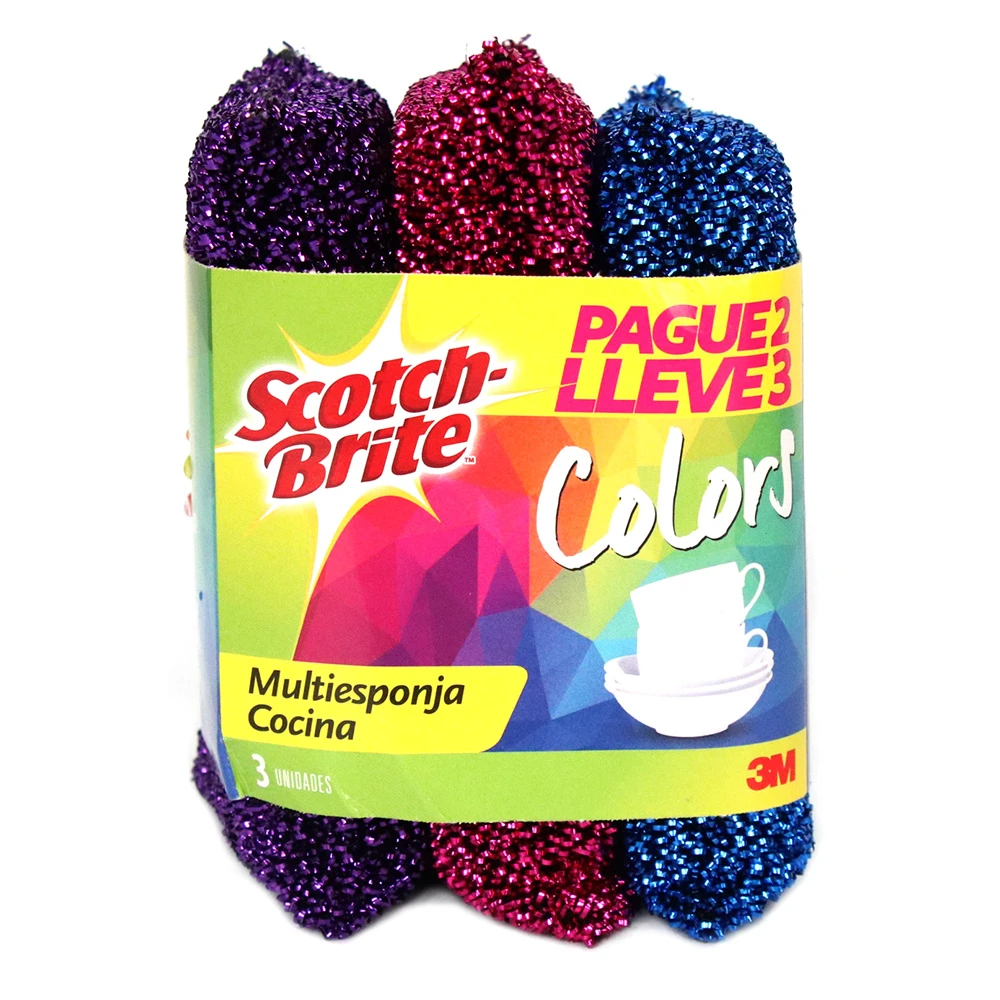 MULTIESPONJA COLORS PAGUE 2 LLEV3UN X 2 LT