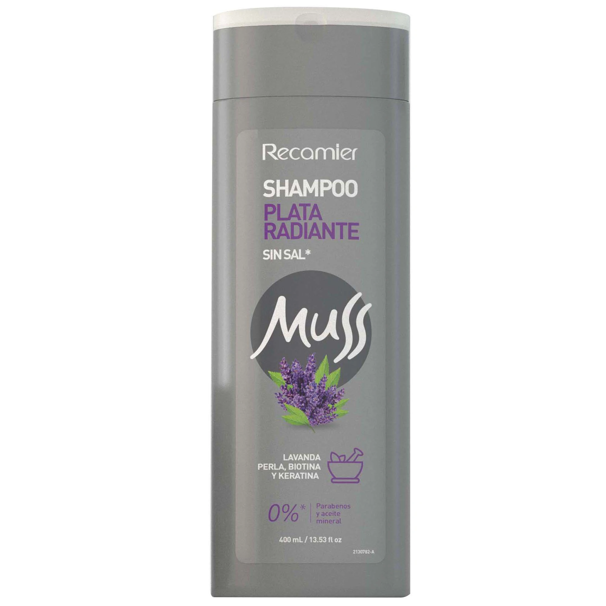 SHAMPOO MUSS PLATA RADIANTE X 400 ML