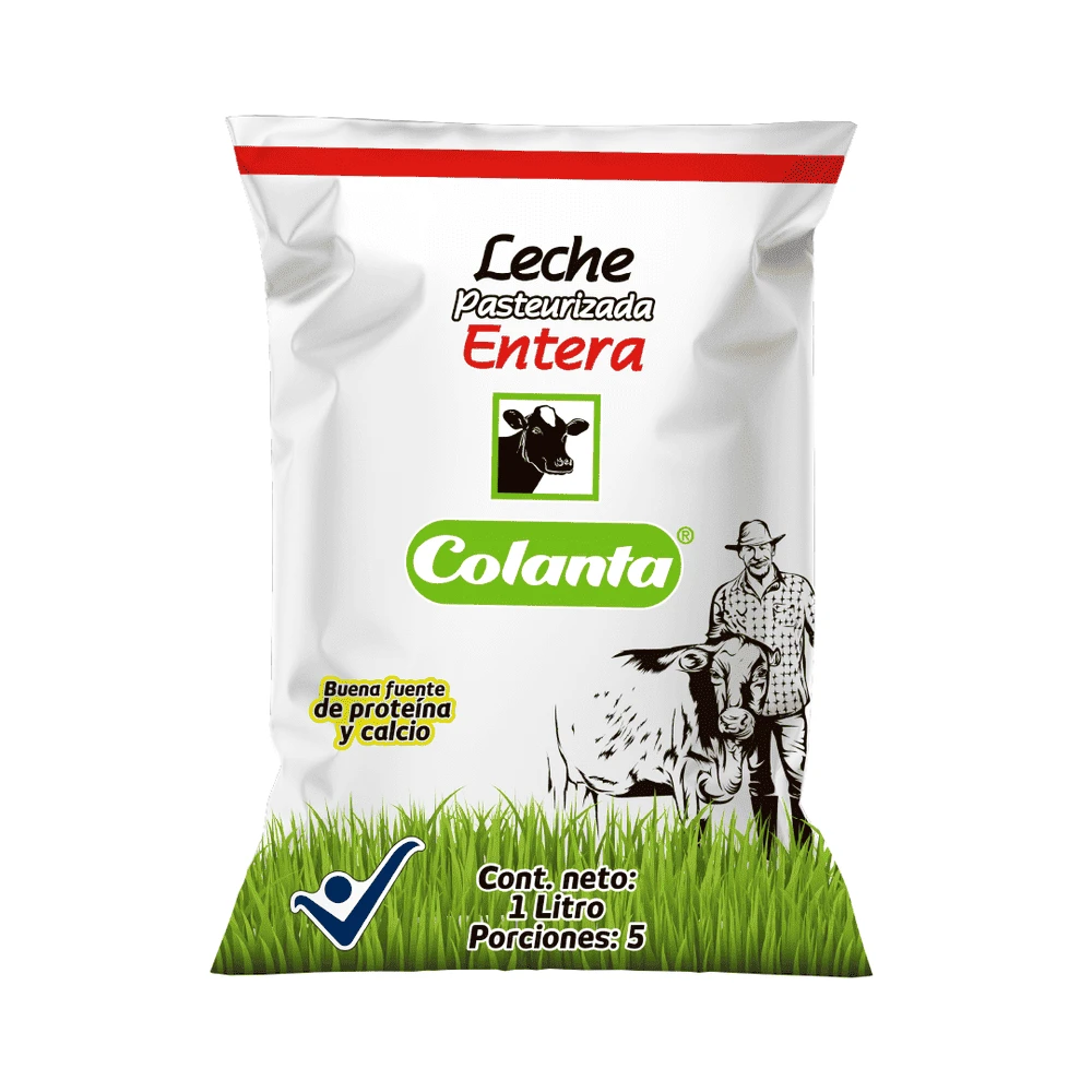 LECHE COLANTA ENTERA BOLSA X 1L REFRIGERADA