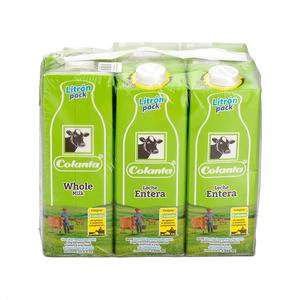 LECHE COLANTA ENTERA TETRA 1000 6