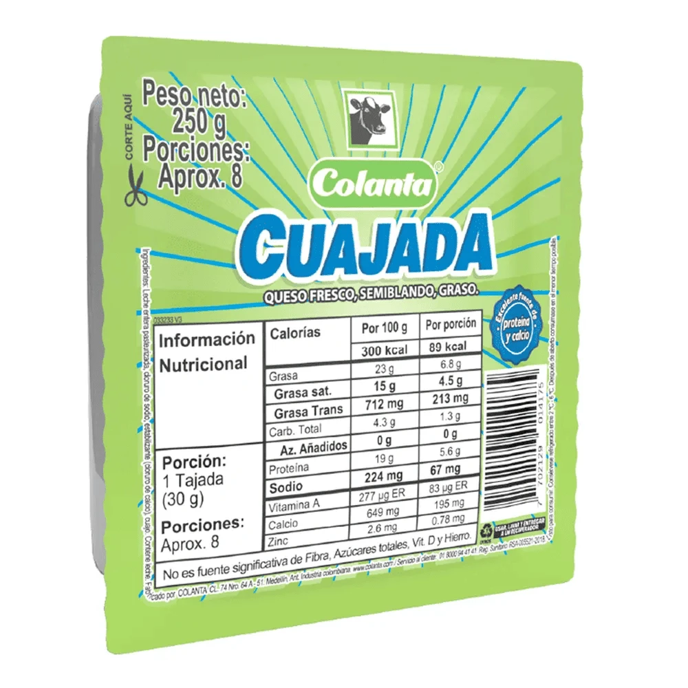 CUAJADA COLANTA X 250 GR