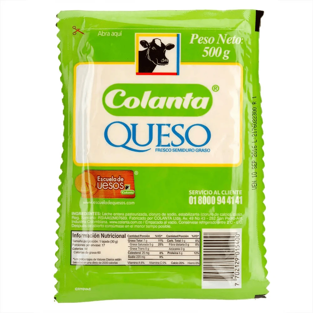 QUESO COLANTA X 500 GR
