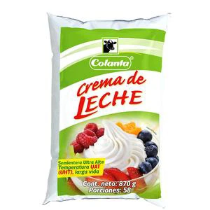 CREMA DE LECHE COLANTA X 870 GR