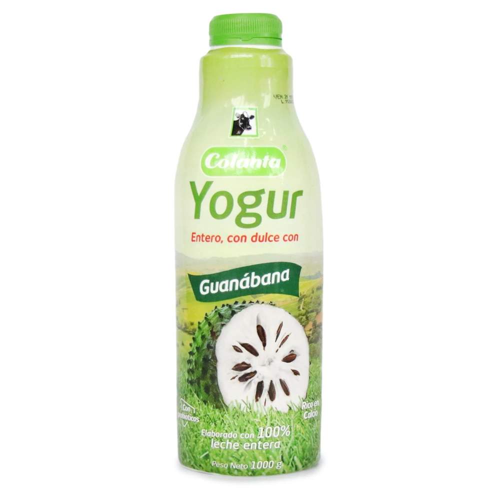 YOGUR COLANTA GUANABANA BOTELLA X 1000 GR