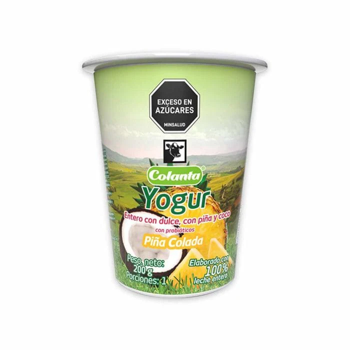 YOGUR COLANTA FRUTOS PIÑA X 200 GR