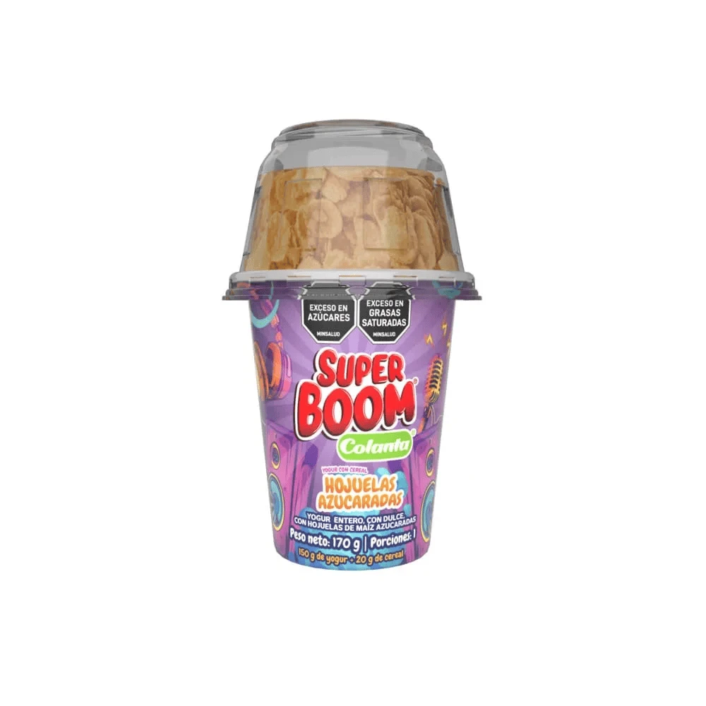SUPER BOOM COLANTA HOJUELAS AZUCARADAS  X 170 GR