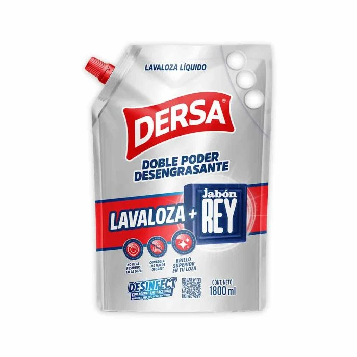 LAVA PLATOS DERSA LIQUIDO JABON REY 1800 ML X 1800 ML